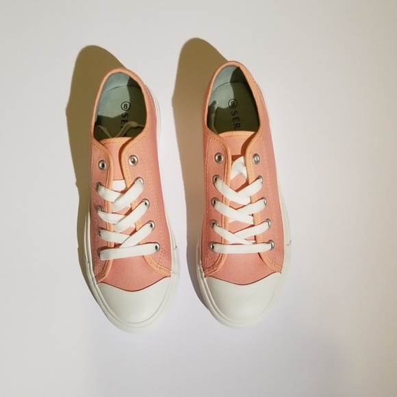 serra ladies memory foam canvas sneakers